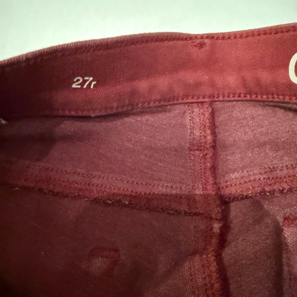 GAP Deep Red Denim - Picture 3 of 8